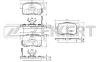 Колодки торм. диск. зад Honda Accord VII, VIII 03-, Civic VIII 05-, CR-V II-IV 01-, FR-V 04-