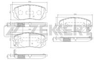 Колодки торм. диск. перед Hyundai ix35 (LM) 10-, Kia Carens II, III 02-, Sportage II, III 04-