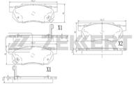 Колодки торм. диск. перед Honda Accord II 83-, Civic III-V 83-, CR-X I, II 83-, Prelude II 83-