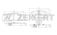 Колодки торм. диск. зад MB C-Class (204) 11-, E-Class (207) 11-