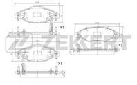 Колодки торм. диск. перед. Toyota Yaris (P10) 99- 