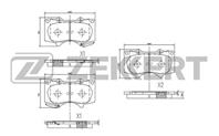 Колодки торм. диск. перед Mitsubishi Pajero IV 06-, Toyota Hilux (N0) 00-, LC Prado 120, 150 02-