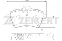 Колодки тормозные дисковые передние BS2469 от производителя Zekkert