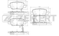 Колодки торм. диск. зад Toyota Auris (E150, E180) 06-, Corolla (E120, E150, E180) 04-