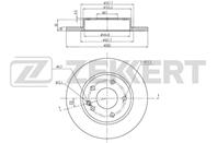 Диск торм. перед. MB A-Class (168) 97-