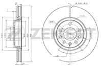 Диск торм. перед. Opel Astra G, H 99-, Corsa D 07-, Meriva A, B 05-, Zafira A,B,C 01-