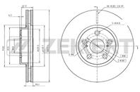 Диск торм. перед. Toyota Avensis (T250) 03-