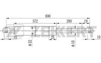 Амортизатор багажника Renault Kangoo I (KC0/1_) 97-, Kangoo Express I (FC0/1_) 97-