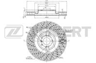 Диск торм. перед. MB ML (W166) 11-  GLE (C292) 15-