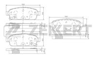 Колодки торм. диск. зад Chevrolet Aveo (T300) 13-, Cruze (J300) 09-, Opel Astra J 09-, Zafira C 11-