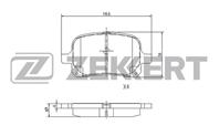 Колодки торм. диск. перед Toyota Avalon (X0, X30) 94-, Camry (V20, V30) 96-, Mark 96-, Previa (R30) 00-