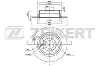 Диск торм. зад. MG ZT 01-  Rover 75 (RJ) 99-