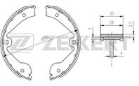 Барабанные тормозные колодки задние BK4164 от производителя Zekkert