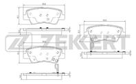 Колодки торм. диск. зад Hyundai i30 II 11-, Solaris IV 10-, Sonata V, VI 04-, Kia Rio III 11-