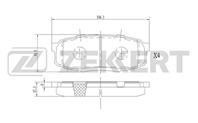 Колодки торм. диск. зад Lexus LX (URJ) 07-, Toyota LC 200 07-, Tundra (_K5_) 07-