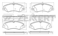 Колодки тормозные дисковые передние BS2531 от производителя Zekkert