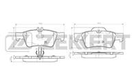 Колодки торм. диск. зад MB C-Class (203) 04-, E-Class (211, 212) 02-, S-Class (220, 221) 98-