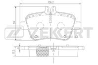 Колодки торм. диск. зад. MB A-Class (W176) 12-  B-