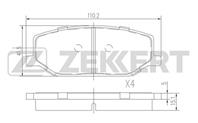 Колодки торм. диск. перед Suzuki Jimny (FJ) 98-, Samurai (SJ) 88-, SJ 413 84-, Super Carry (ED) 85-