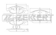 Колодки торм. диск. перед Chrysler Cirrus II 00-, Sebring (JR) 01-