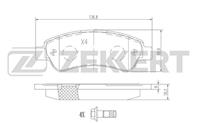 Колодки торм. диск. зад Citroen Jumper (250) 06-, Peugeot Boxer (250) 06-