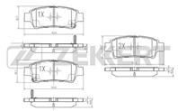 Колодки торм. диск. зад Toyota Alphard (H10) 03-, Avensis (C0) 01-, Previa (R30, R50) 00-