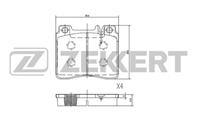 Колодки тормозные дисковые передние BS2071 от компании Zekkert