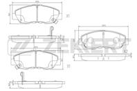 Колодки торм. диск. передн. Honda Civic V  VI  VII