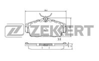 Колодки торм. диск. перед Nissan Almera (N16) 00-, Primera (P11) 96-