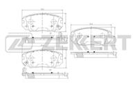 Колодки торм. диск. перед Hyundai ix20 (JC) 10-, Sonata IV-VI 01-, Tucson 04-, Kia Sportage II 04-