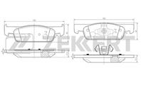 Колодки торм. диск. перед Dacia Logan II 12-, Sandero 12-, Renault Clio IV 12-