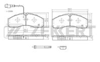 Колодки торм. диск. зад Nissan Cabstar (F23 H41 H4