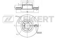 Диск торм. перед. Land Rover Range Rover III 09-