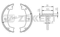 Колодки торм. бараб. зад BMW 1 (E8_  F20  F21) 03-