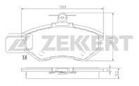 Колодки торм. диск. перед Audi 80 III 82-, 90 II 84-, VW Passat II, III 85-