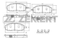 Колодки торм. диск. перед Nissan Patrol (Y61) 97-