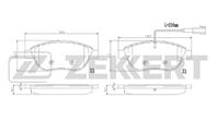 Колодки торм. диск. перед. Fiat 500 (312) 09-  Dob