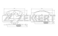 Колодки торм. диск. перед Ford Focus II, III 04-, Mazda 3 I, II 03-, Volvo C30 06-, S40 II 04-, V50 04-