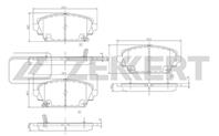 Колодки торм. диск. перед Honda Accord VI 97-, Nissan Almera Tino (V10) 00-, Primera (P12) 01-