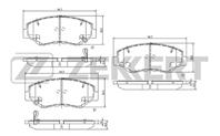 Колодки торм. диск. перед Honda Accord VII 02-, CR-V I, II 99-, Pilot 05-, Stepwagon III 05-
