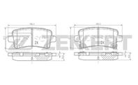 Колодки тормозные дисковые задние BS2112 от фирмы Zekkert