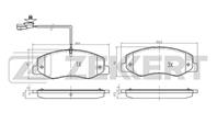 Колодки тормозные дисковые задние BS2165 от производителя Zekkert