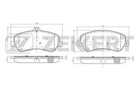 Колодки тормозные дисковые передние BS2466 от компании Zekkert