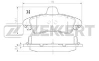 Колодки торм. диск. зад Ford Cougar 98-  Mondeo 93