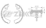 Барабанные тормозные колодки задние BK4141 от производителя Zekkert