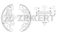 Барабанные тормозные колодки задние BK4159 от компании Zekkert