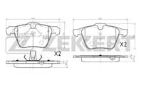 Колодки торм. диск. перед Ford Galaxy II 08-, Mondeo IV 07-, Volvo S60 II 10-, V60 10-, XC70 II 07-