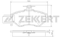 Колодки торм. диск. перед Audi 80 IV, V 86-, 90 I, II 84-, A4 94-, VW Golf II 88-, Jetta II 87-