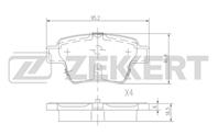 Колодки торм. диск. зад Citroen C4 04-, Peugeot 207 07-, 307 02-, 408 10-