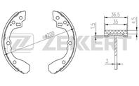 Колодки торм. бараб. зад Hyundai ix35 (LM) 10-, Kia Cerato 01-, Sephia II 93-, Shuma II 96-